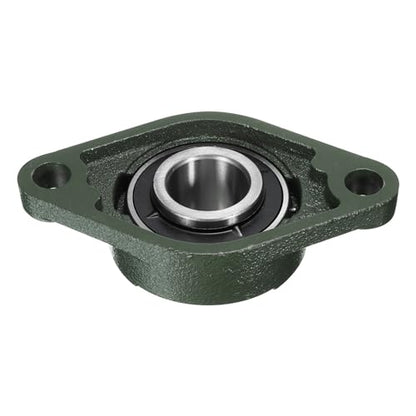 uxcell 2pcs UCFL207-21 Pillow Block Bearings 1-5/16 inch Bore Self Alignment, Solid Cast Iron Base Mounted Chrome Steel Bearings - size: UCFL207-21