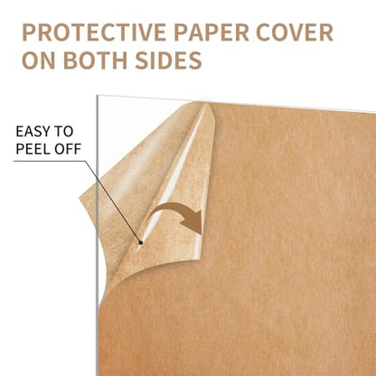 2 Pack 20" x 24" Plexiglass Sheets 1/8 inch Thick (3mm) - size: 20" x 24", 3mm Thick