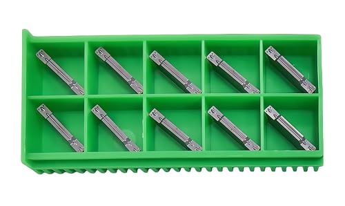 DLTOOLS Industrial MGMN300 PVD Coated(Black&Grey) CNC Grooving Carbide Inserts Cutting Tools for Steel,10pcs - size: DL-MGMN300, style: PVD Coated(black&grey)