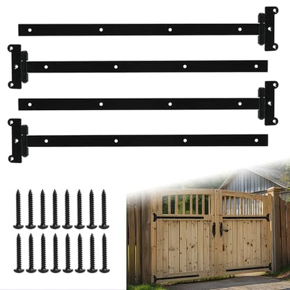 24in Heavy Duty gate Hinges Capacity Fits for Barns, Sheds, Fences
