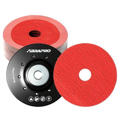 4.5" x7/8" Ceramic Resin Fiber Sanding Discs 80 Grit -25Pcs - style: 80grit-25Pack