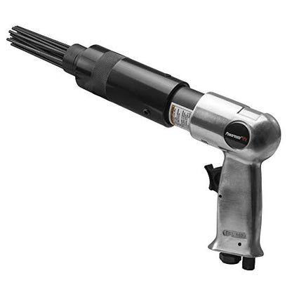 PowerMate Vx 024-0299CT Air Needle Scaler & Ingersoll Rand 114GQC Air Hammer - 3 PC Chisel Set with Tapered Punch, Panel Cutter, Flat Chisel, 2-5/8 Inch stroke, 3500 BPM, Lightweight, Compact, Gray