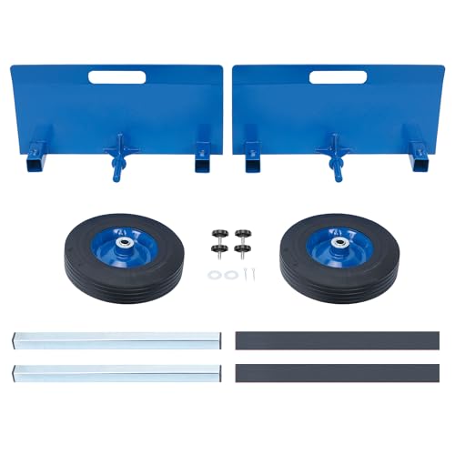 AIWFL Panel Dolly 1100LBS Door Dolly Cart with 10" Solid Wheels - color: Blue