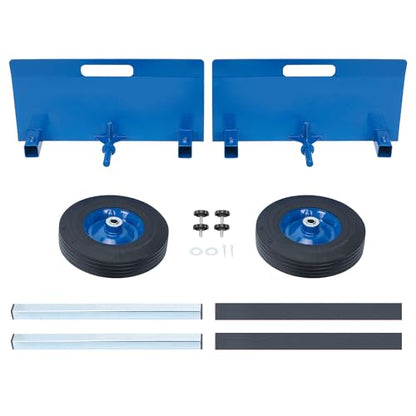 AIWFL Panel Dolly 1100LBS Door Dolly Cart with 10" Solid Wheels - color: Blue