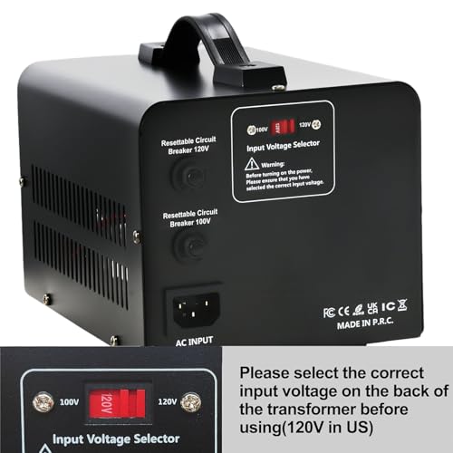 1000W US 120V to 100V JP Japan Voltage Converter Step Down/Up Transformer