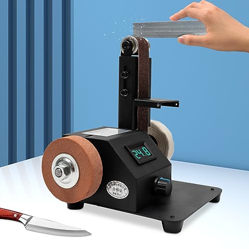 10PCS Abrasive Belt Polishing Grinding Tool 350W Electric Grinder Sander Tool Auto Body Tools Belt Sander for Metal Working Wood Metal Stone and Scissors Sanding - color: 350w| 8500rpm