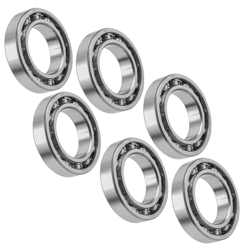 Caltric 61905 Deep Groove Open Type/No Seals Ball Bearing 25x42x9 mm/Qty 6