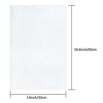 Pllieay 3 Pieces Big Size Mesh Plastic Canvas Sheets for Embroidery - size: 3Pcs 6 count