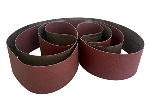Starcke Sanding Belts 3 X 132 Cloth Aluminum Oxide Sander Belts (4 Pack, 100 Grit) - color: 100