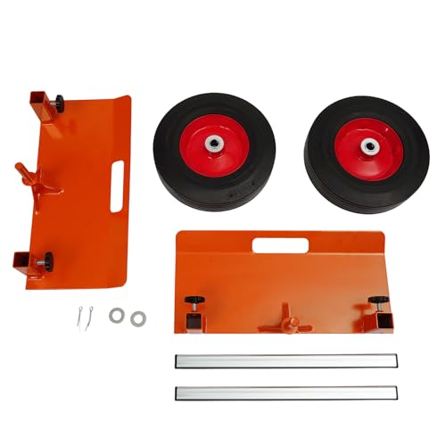 Heavy Duty Panel Cart, 10" Solid Wheels, 1100lbs Load Capacity, Adjustable Clamp Panel Cart with Handle, All Terrain Slab Dolly for Drywall Sheet Heavy Material