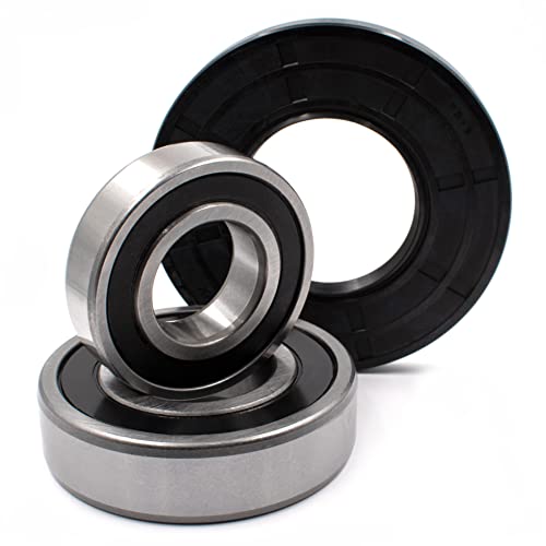 HD Switch Bearing & Seal Kit Fits Kenmore Elite HE3T HE4T & HE5T Whirlpool Duet - C3 Clearance Bearings & High Temperature Grease Rebuilds Tub Part# 131275200, 131525500, 131462800, AP2578105