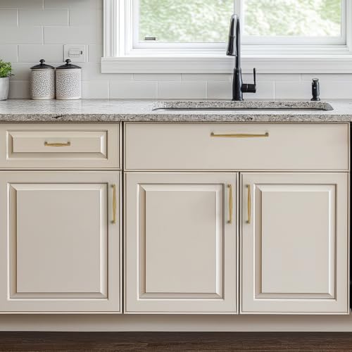 Ravinte Antique Brass Cabinet Handles Solid Handles,3-3/4 Inch,5 Pack - color: Antique Brass, size: 3-3/4 Inches Hole Center