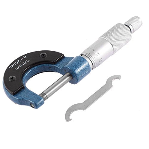 Outside Micrometer,0-25mm Measuring Range, 0.01mm Graduation