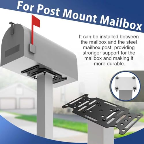 Mailbox Mounting Bracket - size: Black