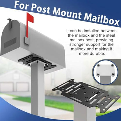Mailbox Mounting Bracket - size: Black
