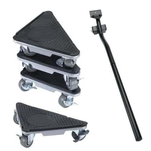 Furniture Moving Dolly 3 Wheels Heavy Duty Furniture Movers Easy Furniture Lifter Mover Tool Set 4 Pack for Heavy Object, 1200 LBs Load Capacity - color: Triangle