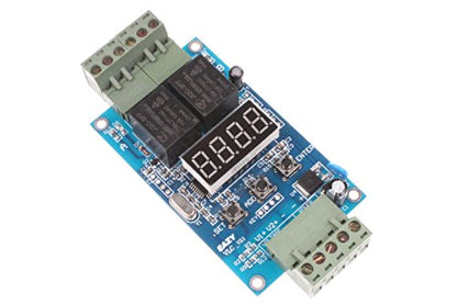 NOYITO 30-Step Programmable Time Relay Control Board Multi-Segment Setting ON Off Switch Multi-Group Timing 2-Channel Control Board (24V) - size: 24V