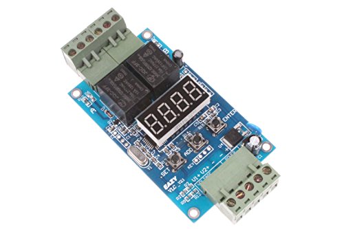 NOYITO 30-Step Programmable Time Relay Control Board Multi-Segment Setting ON Off Switch Multi-Group Timing 2-Channel Control Board (24V) - size: 24V