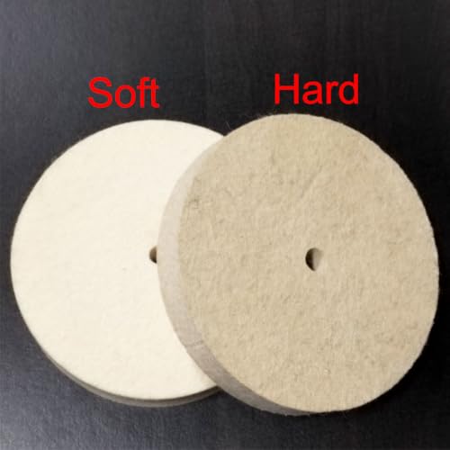8 Inch Hard Felt Buffing Wheel with 5/8" Arbor Hole - style: 8" Wool Buffing Wheel