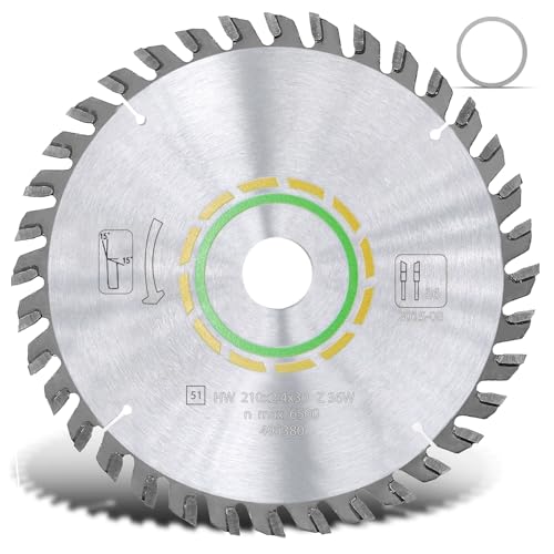 495380 Universal Saw Blade for Festool TS 75 EQ, 36 Tooth,30 mm Arbor - style: 36T, 210x2.4x30mm