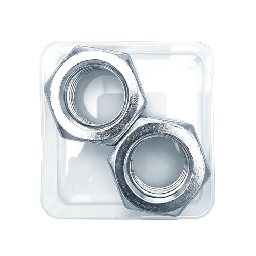 M30 2pcs Hex Nuts,M30 Galvanized Metric Hardware Nuts Sets - size: M30