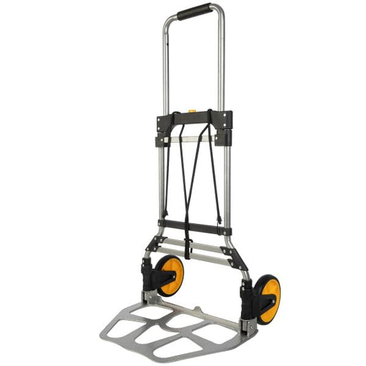Dolly Cart with Collapsible Handle - Folding Hand Truck with 330lb Capacity - Foldable Cart with Wheels and Elastic Cord by Stalwart - size: 330lb Capacity