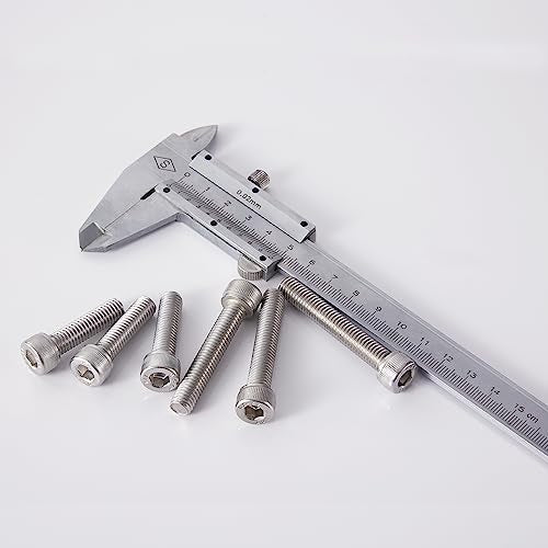 M8-1.25 x 90mm Socket Head Cap Screws Bolt, 304 Stainless Steel (A2-70), Metric Allen Hex Drive, Bright Finish, Fully Threaded, Quantity 8 - size: M8 x 90mm(8PCS)