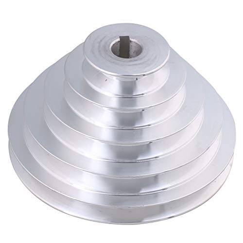 Mxfans Aluminum 19mm Bore Outter Dia 54-150mm 5 Step A Type V-Belt Pagoda Pulley Belt