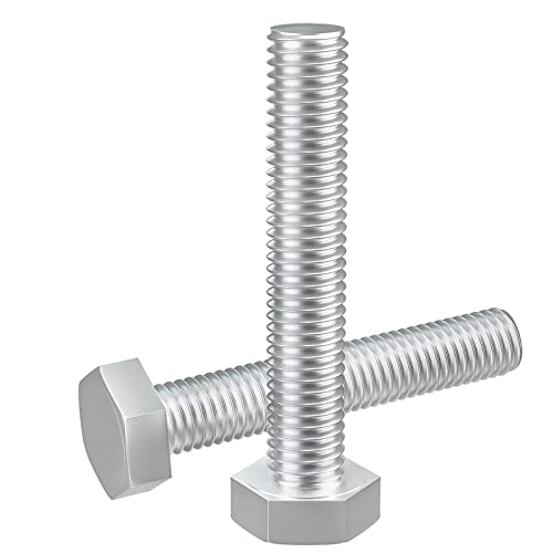 1/2-13 x 2-1/2" (1 to 7" Optional) Hex Head Screw Bolt, Stainless Steel 18-8(304), Fully Threaded,5pcs - size: 1/2-13 x 2-1/2"