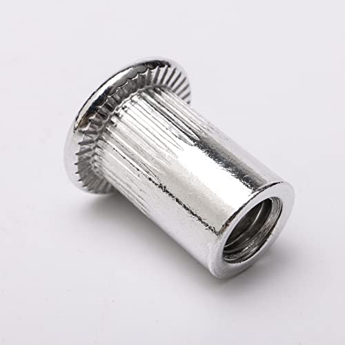 100Pcs M6 6 mm Aluminum Rivet Nuts, Blind Insert Nuts - size: M6