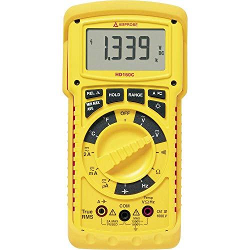 Amprobe HD160C Heavy Duty TRMS Multimeter with Temperature - style: HEAVY DUTY TRMS DMM, IP67, 1500V DC, TEMP