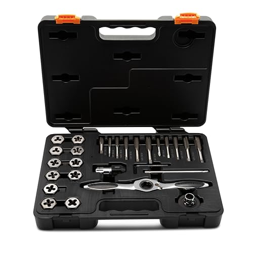 GEARWRENCH 27 Piece SAE Ratcheting Tap & Die Set | 82813 - style: 27 Piece SAE