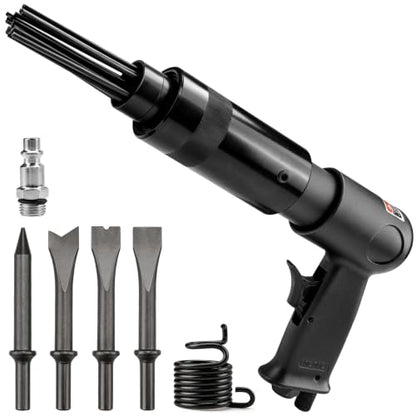 Sbestily 2 in 1 Pneumatic Needle Scaler Air Hammer Kit Rust Remover Tool