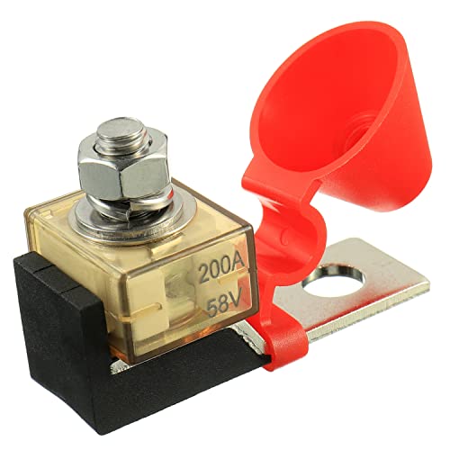 200 AMP MRBF Terminal Block Fuse Holder Single Stud 5/16" (M8) Compact Rated Battery Fuse 200A - size: 200A