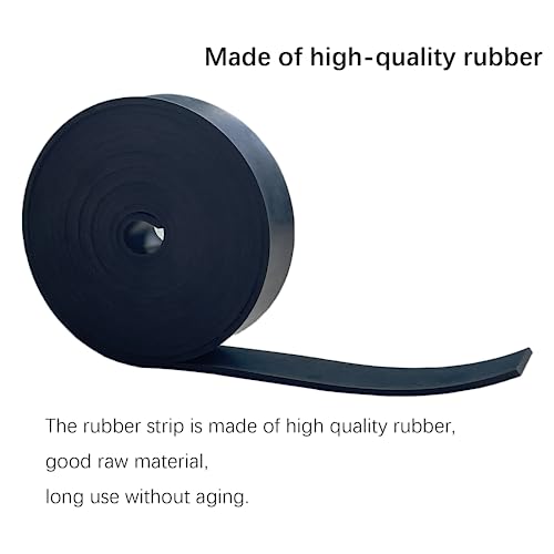 Solid Rubber Strip Roll 1/8 (.125)" Thick X 1" Wide X 10'Long - size: 1"X10'X1/8, style: No Adhesive
