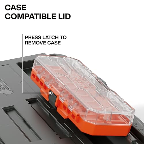 Klein Tools 54200MBX MODbox Medium Deep Tool Box, Heavy Duty Organizer with Removable Tray, Water and Debris Resistant, Stackable Module - size: Medium