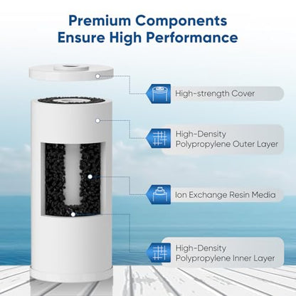 PUREPLUS 10" x 4.5" Whole House Iron Reducing Sediment Water Filter,2PACK - size: 2 Count (Pack of 1), style: Heavy Metals Removal（PRO)