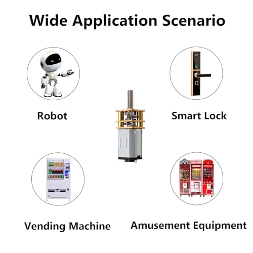 N20 Gear Motor High Torque Speed Reduction Motor 3mm Shaft Mini DC Motor Metal Gearwheel Micro Electric Motor for Robot Models, RC Cars, DIY Engine Toys (6V 500RPM) - size: 6V 500RPM