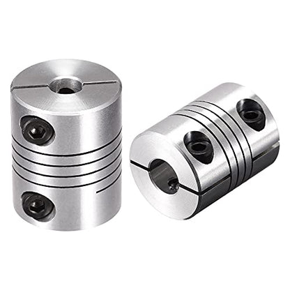 uxcell 2PCS Motor Shaft 6mm to 8mm Helical Beam Coupler Coupling 25mm Dia 30mm Length - size: 6mm to 8mm