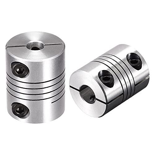 uxcell 2PCS Motor Shaft 6mm to 8mm Helical Beam Coupler Coupling 25mm Dia 30mm Length - size: 6mm to 8mm