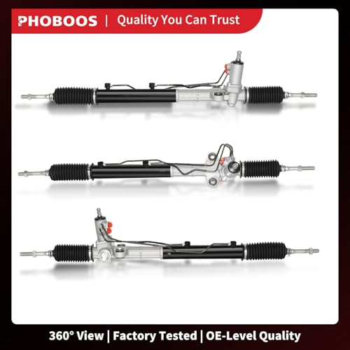 PHOBOOS Hydraulic Power Steering Rack and Pinion Fit for Hyundai Santa Fe - size: 26-2425