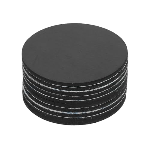 PATIKIL Non Slip Furniture Pads 2-3/16" (55mm x 2mm), 10 Pcs Adhesive Backed Round Rubber Feet Anti-Scratch Rubber Furniture Grippers for Hardwood Floor Electronics Bed Drawers DIY - size: 55mm x 2mm