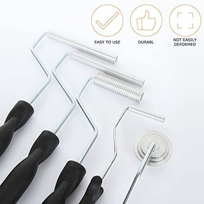 5Pcs Fiberglass Roller Tools Kit, Bubble Paddle Set