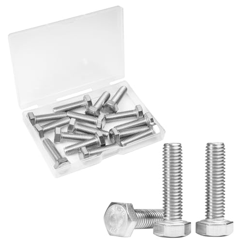 15 Pcs M8 Hex Bolts M8-1.25 x 30mm Hex Head Screw Bolt - size: M8-1.25 x 30mm