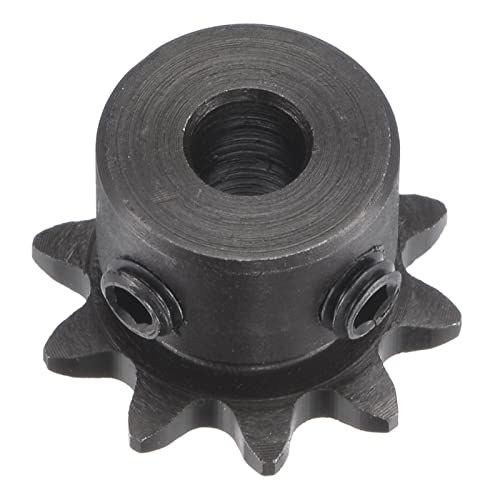 uxcell 10 Tooth Roller Sprocket B Type #25 Chain Single Strand 1/4" Pitch
