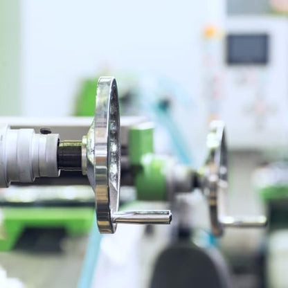 Solid Dished Hand Wheel | 63mm Wheel OD | 10mm Mounting Hole - size: Setscrew Style - 100MM OD x 12MM HOLE