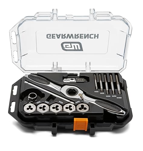 GEARWRENCH 15 Piece SAE Ratcheting Tap & Die Set | 82816 - style: 15 Piece SAE