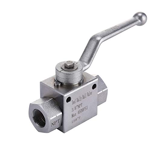 Tool Daily High Pressure Washer Ball Valve Kit, 3/8 Inch Quick Connect