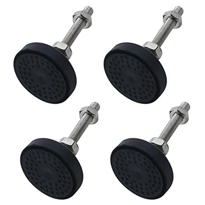 Antrader 4Pcs M8 x 2 Inch Steel Adjustable Leveling Feet,2 Inch Nylon Base - color: Style 1, size: D50 x M8 x H50