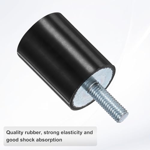 M METERXITY 4Pcs Rubber Mounts D30mmxH40mm Cylindrical M8x23mm Studs - size: M8 x 23mm, 30mm x 40mm